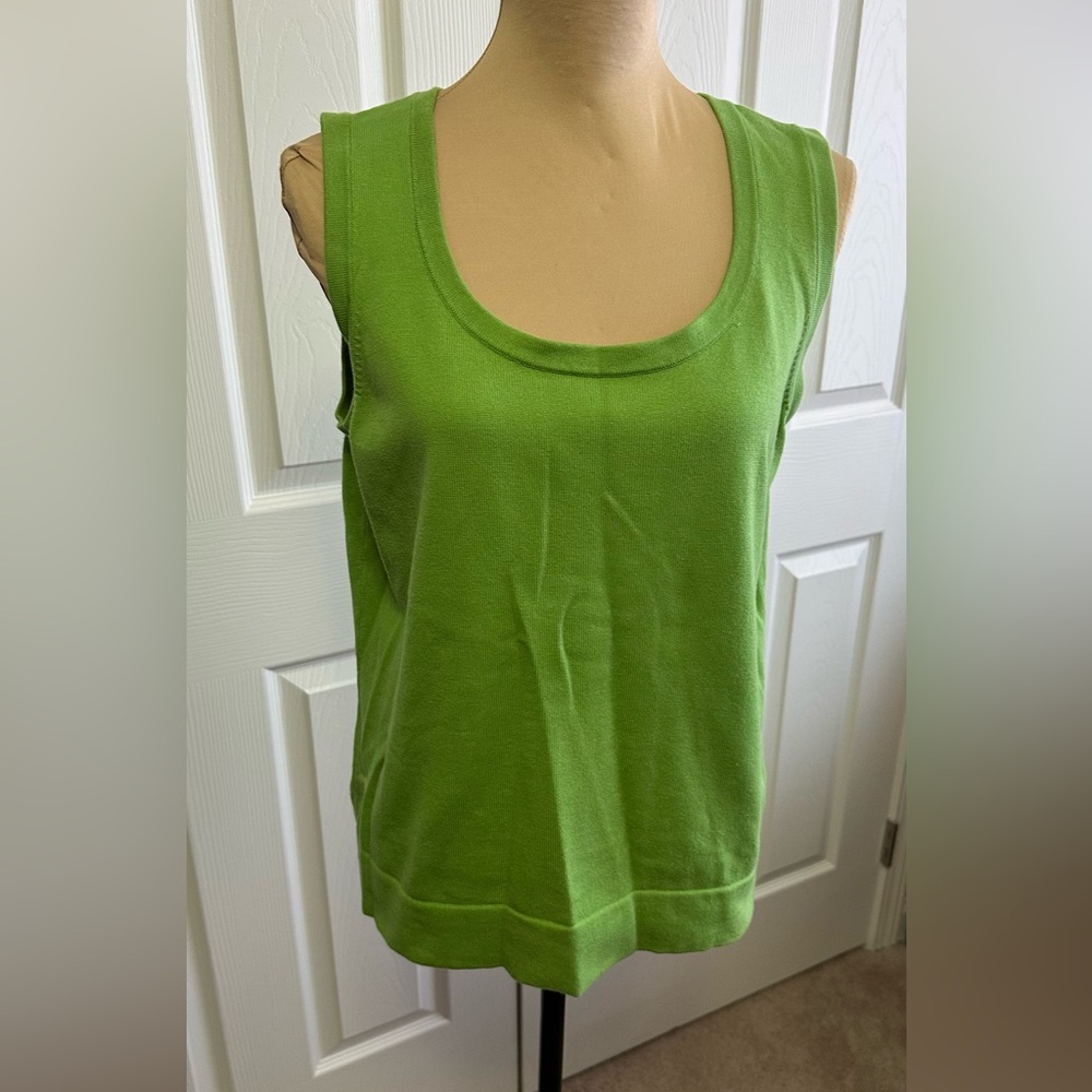 Jones New York Vibrant Green Sweater Tank Top